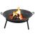 442162 ProGarden Fire Bowl with Handles Cast Iron 60 cm GartenMobel Dekor