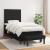 Pat box spring cu saltea, negru, 90x200 cm, textil GartenMobel Dekor