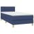 Pat box spring cu saltea, albastru, 90x200 cm, textil GartenMobel Dekor