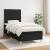 Pat box spring cu saltea, negru, 90x190 cm, textil GartenMobel Dekor