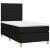Pat box spring cu saltea, negru, 90x200 cm, textil GartenMobel Dekor