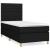 Pat box spring cu saltea, negru, 90x200 cm, textil GartenMobel Dekor
