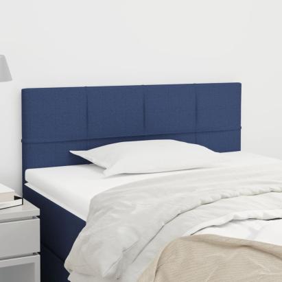 Tăblie de pat, albastru, 90x5x78/88 cm, textil GartenMobel Dekor