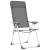 Scaune de camping pliante, 4 buc., gri, aluminiu GartenMobel Dekor