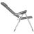 Scaune de camping pliante, 4 buc., gri, aluminiu GartenMobel Dekor