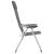 Scaune de camping pliante, 4 buc., gri, aluminiu GartenMobel Dekor