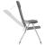 Scaune de camping pliante, 4 buc., gri, aluminiu GartenMobel Dekor