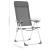 Scaune de camping pliante, 4 buc., gri, aluminiu GartenMobel Dekor
