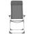 Scaune de camping pliante, 4 buc., gri, aluminiu GartenMobel Dekor