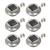 Lămpi solare de exterior cu LED, 6 buc., alb, 12 cm, rotund GartenMobel Dekor