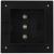 Lămpi solare de exterior cu LED, 6 buc, negru, 12 cm, pătrat GartenMobel Dekor