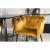Venture Home Scaun de sufragerie „Limhamn”, negru și galben, catifea GartenMobel Dekor