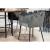 Venture Home Scaun de sufragerie „Limhamn”, negru și gri, catifea GartenMobel Dekor