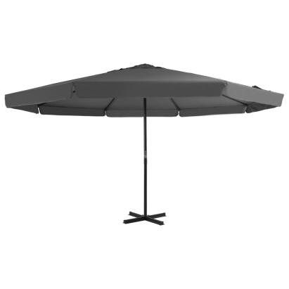 Umbrelă de soare cu stâlp aluminiu, antracit, 500 cm  GartenMobel Dekor