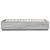 Cadru de pat cu lumini LED gri sonoma 140x200 cm lemn prelucrat GartenMobel Dekor