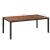 Set mobilier de exterior, 9 piese negru, poliratan, lemn acacia GartenMobel Dekor