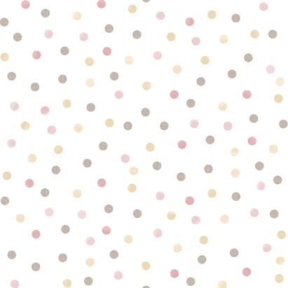 Noordwand Tapet „Mondo baby Confetti Dots”, roz, alb și maro GartenMobel Dekor