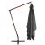 Umbrelă suspendată cu stâlp din lemn, antracit, 400 x 300 cm GartenMobel Dekor