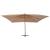 Umbrelă suspendată cu stâlp din lemn, gri taupe, 400 x 300 cm GartenMobel Dekor