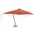 Umbrelă suspendată cu stâlp din lemn, cărămiziu, 400 x 300 cm GartenMobel Dekor