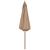 Umbrelă soare de exterior, stâlp metalic, 300 cm, gri taupe GartenMobel Dekor