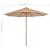 Umbrelă soare de exterior, stâlp metalic, 300 cm, gri taupe GartenMobel Dekor