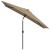 Umbrelă de soare exterior, stâlp metalic, gri taupe, 300x200 cm GartenMobel Dekor