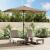 Umbrelă de soare exterior, stâlp metalic, gri taupe, 300x200 cm GartenMobel Dekor