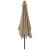 Umbrelă de soare exterior, stâlp metalic, gri taupe, 300x200 cm GartenMobel Dekor