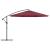 Umbrelă suspendată cu stâlp din aluminiu, 350 cm, roșu bordo GartenMobel Dekor