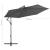 Umbrelă suspendată cu stâlp din aluminiu, 300 cm, antracit GartenMobel Dekor