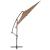 Umbrelă suspendată cu stâlp din aluminiu, 300 cm, gri taupe GartenMobel Dekor