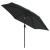 Umbrelă de soare exterior cu LED & stâlp de oțel antracit 300cm GartenMobel Dekor