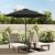 Umbrelă de soare exterior cu LED & stâlp de oțel antracit 300cm GartenMobel Dekor