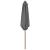Umbrelă de soare de exterior, stâlp din lemn, antracit, 270 cm GartenMobel Dekor