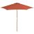 Umbrelă de soare de exterior, stâlp din lemn, cărămiziu, 270 cm GartenMobel Dekor