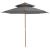 Umbrelă de soare dublă, stâlp din lemn, 270 cm, antracit GartenMobel Dekor