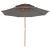 Umbrelă de soare dublă, stâlp din lemn, 270 cm, antracit GartenMobel Dekor