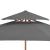 Umbrelă de soare dublă, stâlp din lemn, 270 cm, antracit GartenMobel Dekor