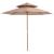 Umbrelă de soare dublă, stâlp din lemn, 270 cm, gri taupe GartenMobel Dekor