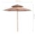 Umbrelă de soare dublă, stâlp din lemn, 270 cm, gri taupe GartenMobel Dekor