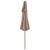 Umbrelă de soare dublă, stâlp din lemn, 270 cm, gri taupe GartenMobel Dekor