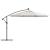 Umbrelă suspendată cu LED-uri și stâlp metalic, nisipiu, 350 cm GartenMobel Dekor