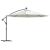 Umbrelă suspendată cu LED-uri și stâlp metalic, nisipiu, 350 cm GartenMobel Dekor