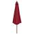 Umbrelă de soare de exterior cu stâlp din lemn, vișiniu, 350 cm GartenMobel Dekor