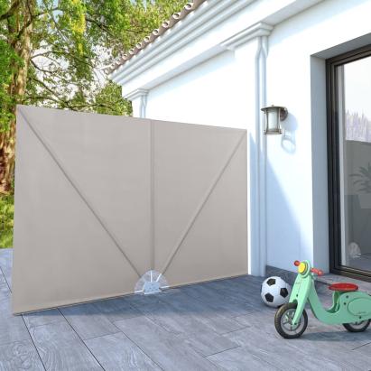 Copertină laterală pliabilă de terasă, crem, 240x160 cm GartenMobel Dekor