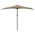 Umbrelă de soare de balcon, tijă aluminiu, gri taupe 300x155 cm GartenMobel Dekor