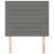 Tăblii de pat, 2 buc, gri închis, 90x5x78/88 cm, textil GartenMobel Dekor