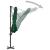 Umbrelă suspendată cu stâlp din aluminiu, verde, 300 cm GartenMobel Dekor