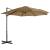 Umbrelă suspendată cu stâlp din aluminiu, gri taupe, 300 cm GartenMobel Dekor